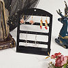 4-Tier L Shaped Acrylic Earring Organizer Display Stands ODIS-WH0099-65C-3