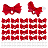 40Pcs Alloy Bowknot Stud Earring Findings EJEW-ME0001-23B-1