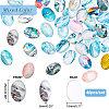   1 Set Marble Pattern Glass Cabochons GLAA-PH0002-09-4