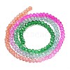 Transparent Painted Glass Beads Strands LS-DGLA-A034-T1mm-A03-5