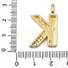 Brass Micro Pave Cubic Zirconia Pendants KK-B126-02G-K-3