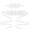 Polyester Waist Chain Belts and Headbands with Imitation Pearl DIY-WH0308-150A-1