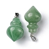 Natural Green Aventurine Pendants G-G998-C07-3