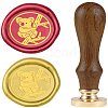 DIY Wood Wax Seal Stamp AJEW-WH0131-286-1