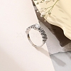 Alloy Rhinestone Plain Band Rings PW-WG5A413-03-1