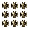 Tibetan Style Alloy Cross with Jesus Alloy Pendants for Easter Jewelry LS-K0P62071-2