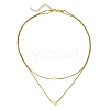 Brass Double Layer Necklace NJEW-JN04918-4