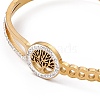 Tree of Life Crystal Rhinestone Hinged Bangle BJEW-F439-03G-3