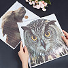 Gorgecraft 2 Sheets 2 Style Owl & Dog Plastic Waterproof Car Window Stickers STIC-GF0001-08-3