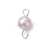 16Pcs 2 Colors Natural Cultured Freshwater Pearl Potato Connector Charms PALLOY-JF04663-4