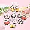 DIY Sports Ball Dangle Earring Making Kits DIY-YW0009-92-4