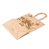 Christmas Theme Printed Kraft Paper Bags with Handles ABAG-M008-08B-3