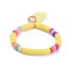 Handmade Polymer Clay Heishi Beads Stretch Bracelets BJEW-JB05088-02-1