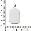 Ion Plating(IP) 304 Stainless Steel Pendants STAS-C101-08P-05-3