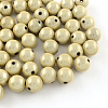 Spray Painted Acrylic Beads MACR-Q154-8mm-N02-1