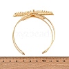 Alloy & Iron Cuff Bangles for Women BJEW-F501-04A-KCG-5