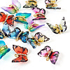 14Pcs 7 Colors Transparent Resin Pendants PALLOY-TA0002-51-12