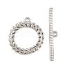 Brass Toggle Clasps KK-G548-34A-P-2