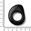 Natural Black Obsidian Linking Rings G-U024-01-3