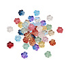 Craftdady Transparent Spray Painted Glass Beads GGLA-CD0001-06-3