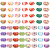  60Pcs 15 Colors Transparent Resin European Rondelle Beads RPDL-TA0001-05-2