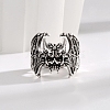 Bat Brass Cuff Rings for Unisex PW-WG99873-01-2