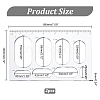 Multifunctional Acrylic Drawing Scale Ruler DIY-WH0387-72D-2