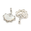 Natural Freshwater Shell Pendants KK-S386-17P-01-2