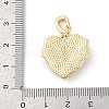 Brass Enamel Micro Pave Cubic Zirconia Pendants KK-U043-11G-01-3