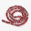 Electroplate Transparent Glass Beads Strands EGLA-A034-T4mm-N12-2