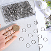 SOFPLATE 300Pcs 304 Stainless Steel Split Rings STAS-SP0001-66A-3