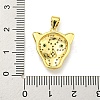 Brass Micro Pave Cubic Zirconia Pendants KK-K354-14B-G-3