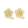 304 Stainless Steel Stud Earrings Finding STAS-C061-02G-1