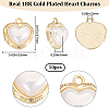 Beebeecraft 10PCS Alloy with Acrylic Imitation Pearl Pendants FIND-BBC0002-88-2