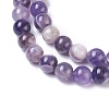 Natural Chevron Amethyst Beads Strands G-I222-6mm-01-3