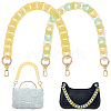2Pcs 2 Styles Transparent Acrylic Curb Chain Bag Handles AJEW-PH0008-15-1