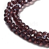 Electroplate Transparent Glass Beads Strands EGLA-A035-T3mm-A13-3