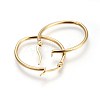 201 Stainless Steel Hoop Earrings EJEW-A052-15E-G-2