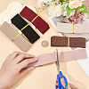 BENECREAT 6Pcs 6 Colors Flat Faux Suede Fabric Ribbons OCOR-BC0006-14A-3