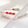 Zinc Alloy Hair Bobby Pins PW-WG48B07-01-5