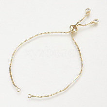 Brass Slider Bracelets Making MAK-R025-02G