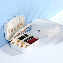 Rectangle PU Leather Jewelry Box PAAG-PW0012-08B