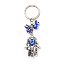 Hamsa Hand Evil Eye Pendant Keychain KEYC-JKC00408