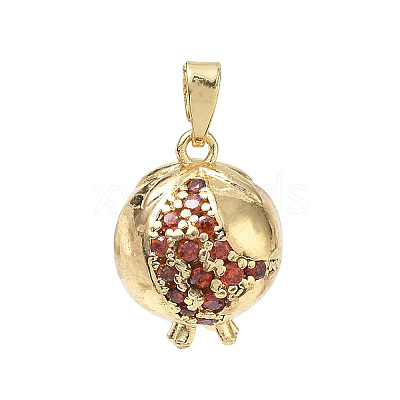 Brass Rhinestone Pendants CU-CBABE4C-01-1