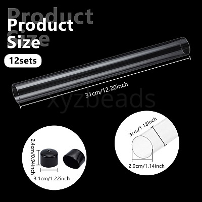 Transparent PC Plastic Bead Storage Tubes LS-AJEW-WH0596-947C-1