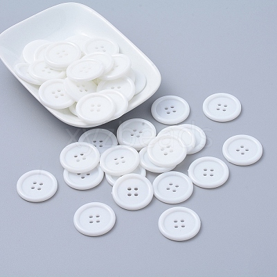 Acrylic Sewing Buttons X-BUTT-E076-D-01-1