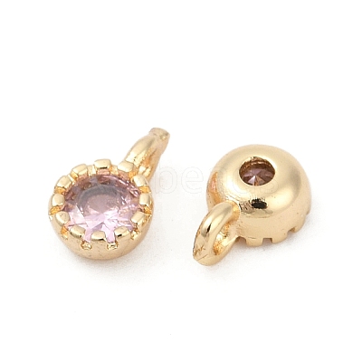 Brass Pave Cubic Zirconia Pendants KK-H204-03KCG-04-1