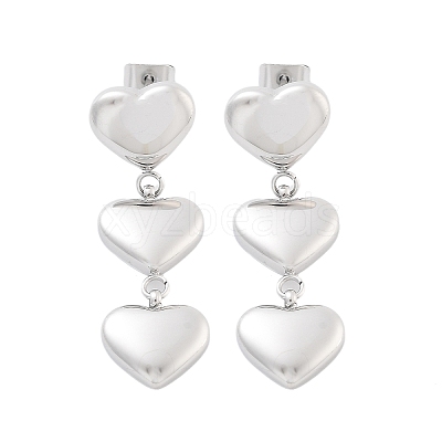 Non-Tarnish 304 Stainless Steel Stud Earrings EJEW-S226-10P-01-1