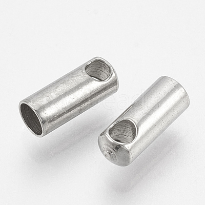 Tarnish Resistant 201 Stainless Steel Cord Ends STAS-S028-35-1