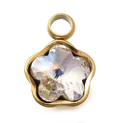 304 Stainless Steel Pendants STAS-Q346-02G-04-1